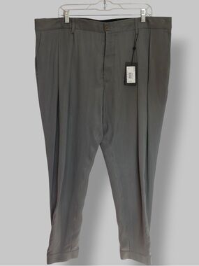 Giorgio Armani Dress Pants Size 58R NWT Grey Tailored Luxury Trousers